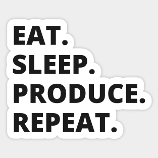 Eat Sleep Producer Repeat Sticker